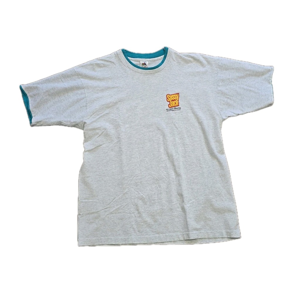 Vintage Sassy Jack Ringer T-Shirt Xl Fotl Usa Smoked Sausage Single Stitch